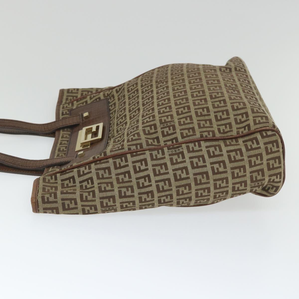 FENDI Zucchino Canvas Tote Bag Beigehk887