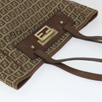 FENDI Zucchino Canvas Tote Bag Beigehk887