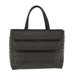 CELINE Macadam Canvas Tote Bag PVC Leather Black  hk888