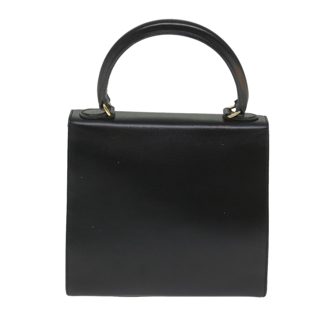 CELINE Hand Bag Leather 2way Black  hk901