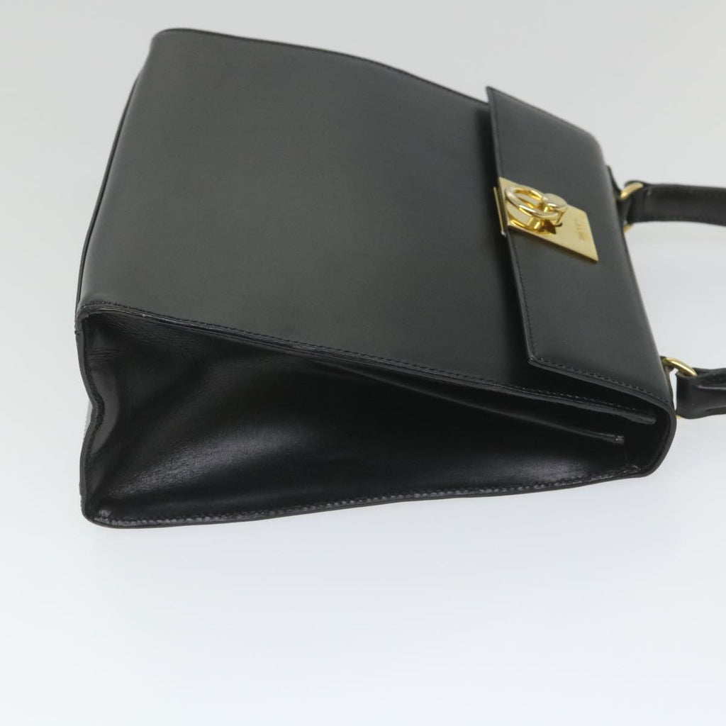 CELINE Hand Bag Leather 2way Black  hk901