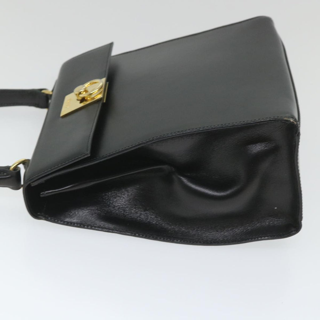 CELINE Hand Bag Leather 2way Black  hk901
