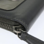 FENDI Long Wallet Leather Grayhk904