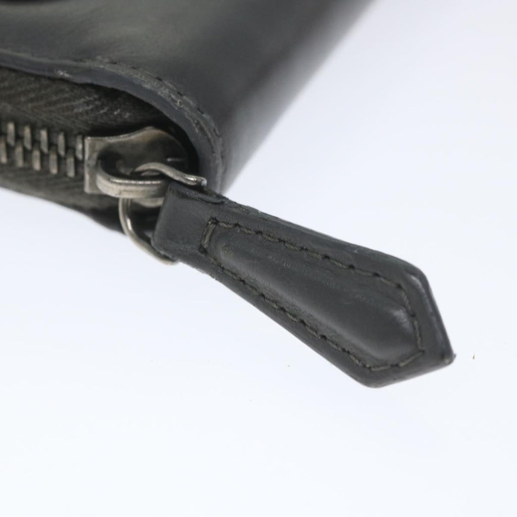 FENDI Long Wallet Leather Grayhk904