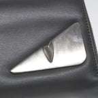 FENDI Long Wallet Leather Grayhk904