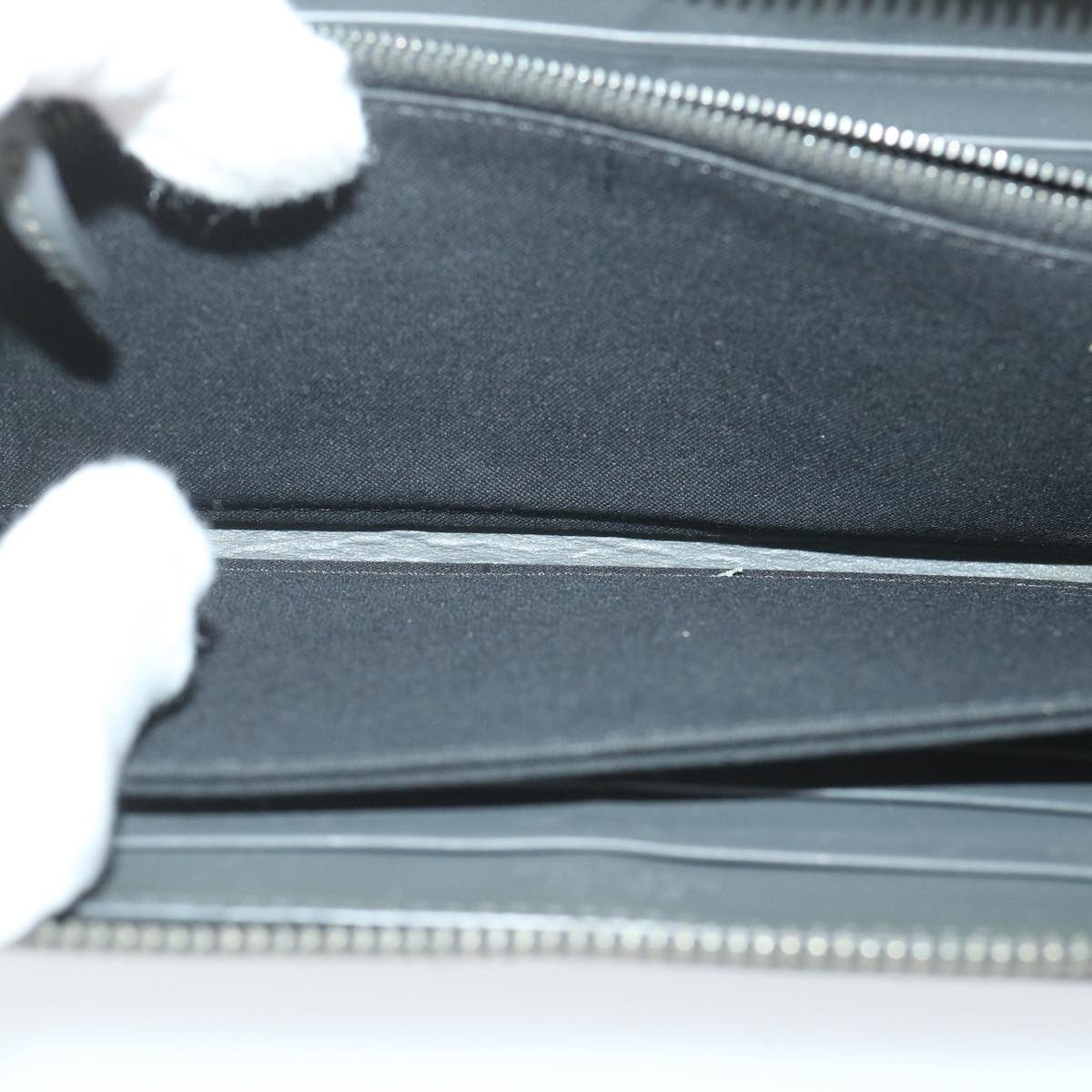 FENDI Long Wallet Leather Grayhk904