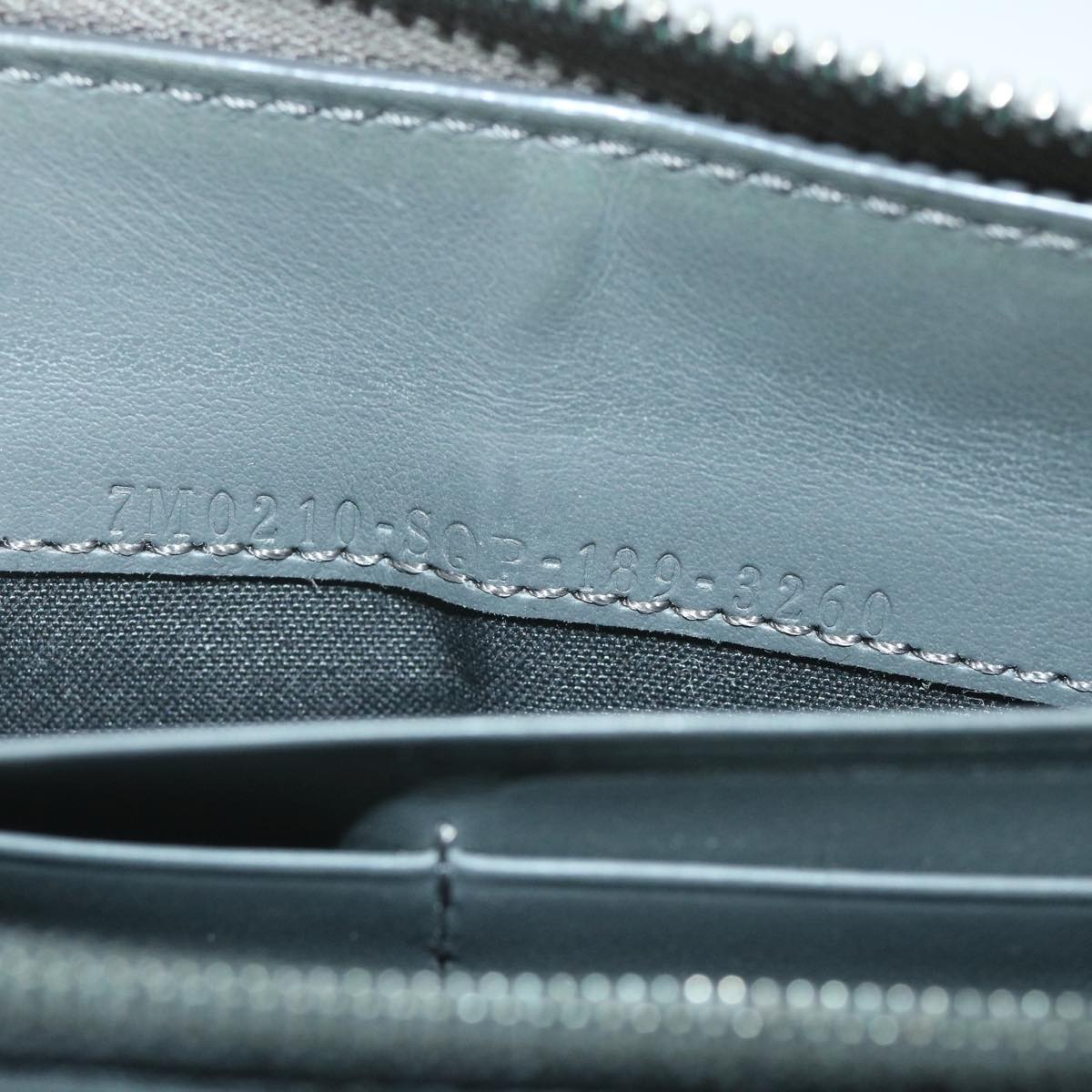 FENDI Long Wallet Leather Grayhk904