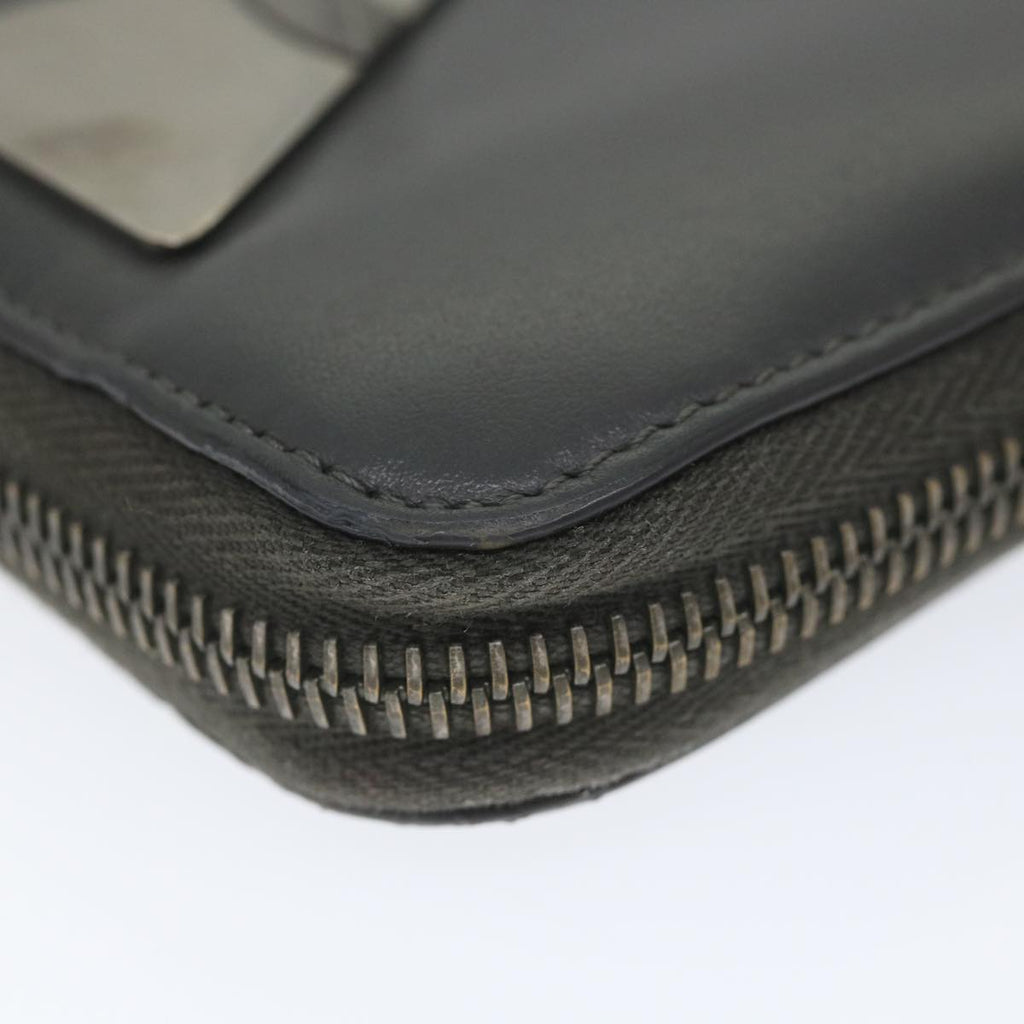 FENDI Long Wallet Leather Grayhk904