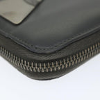 FENDI Long Wallet Leather Grayhk904
