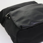 FENDI Backpack Nylon Leather Blackhk906