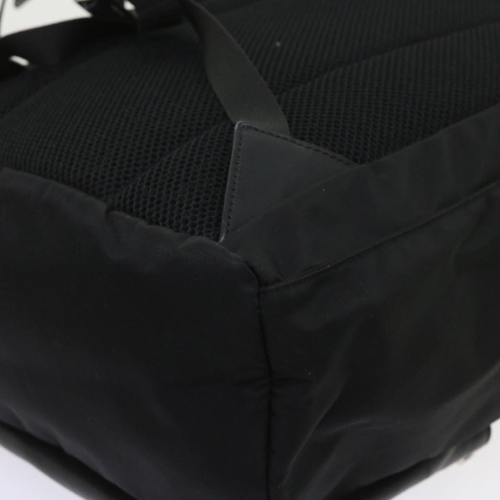 FENDI Backpack Nylon Leather Blackhk906