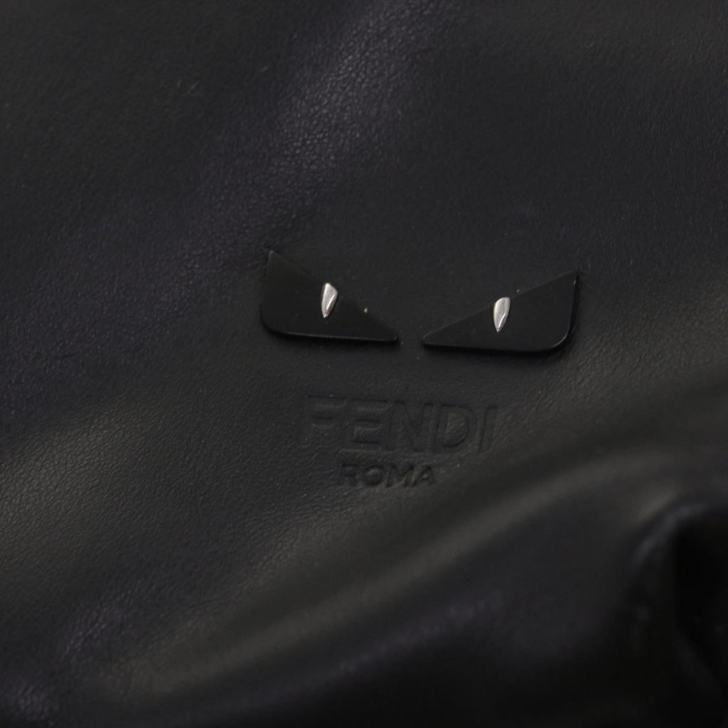 FENDI Backpack Nylon Leather Blackhk906