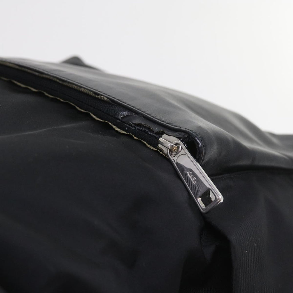 FENDI Backpack Nylon Leather Blackhk906
