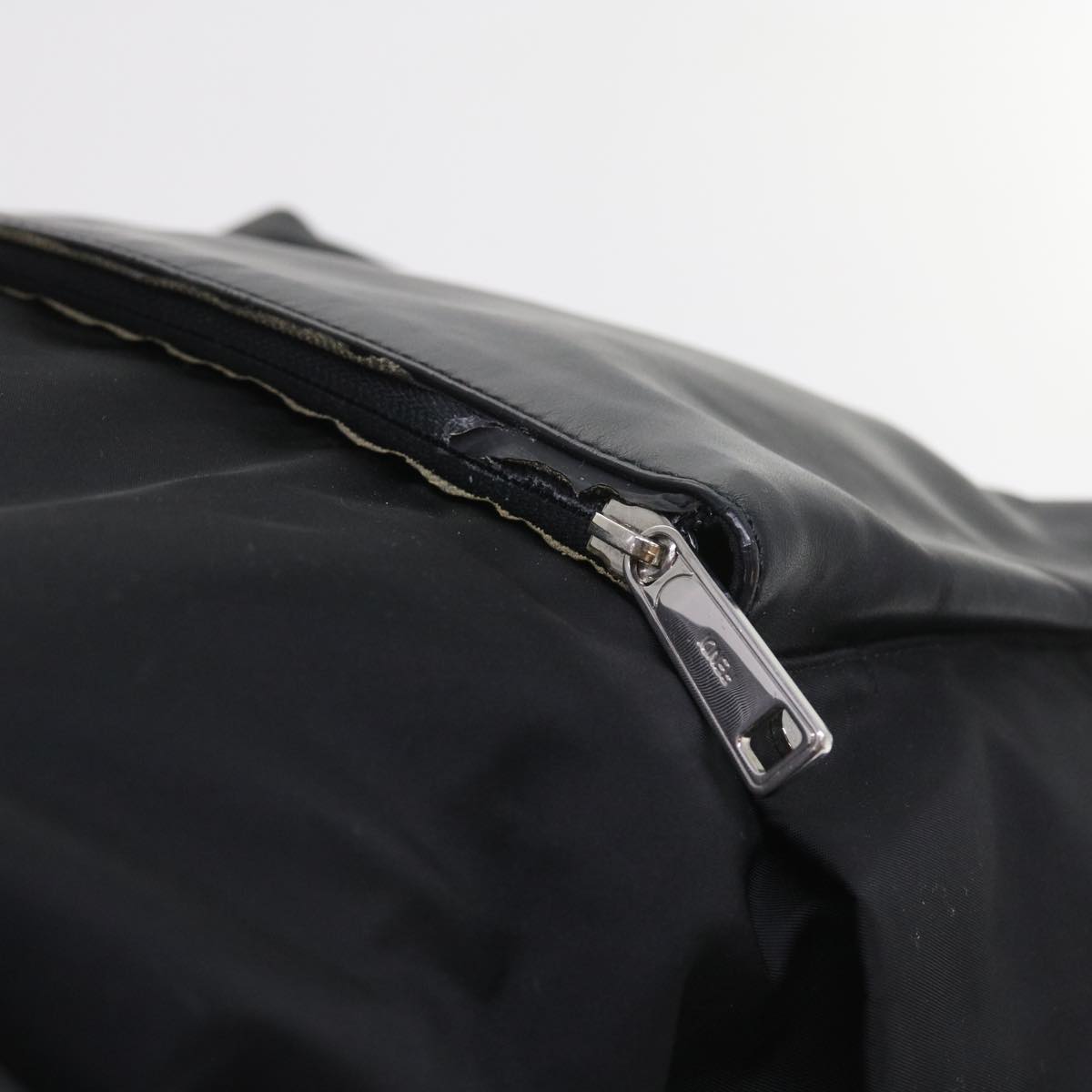 FENDI Backpack Nylon Leather Blackhk906