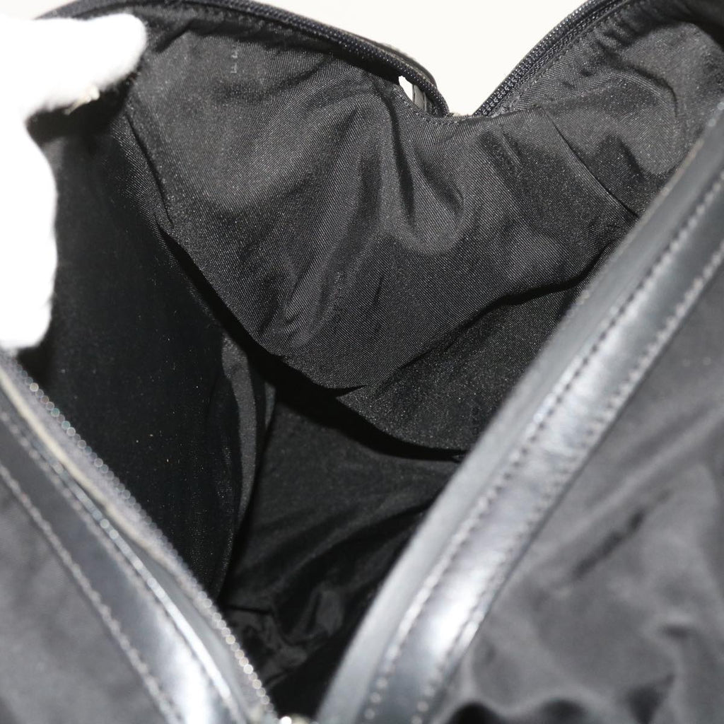 FENDI Backpack Nylon Leather Blackhk906