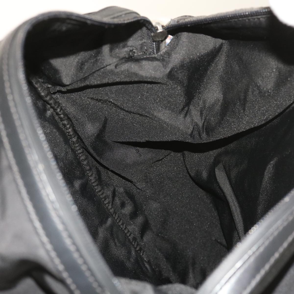 FENDI Backpack Nylon Leather Blackhk906