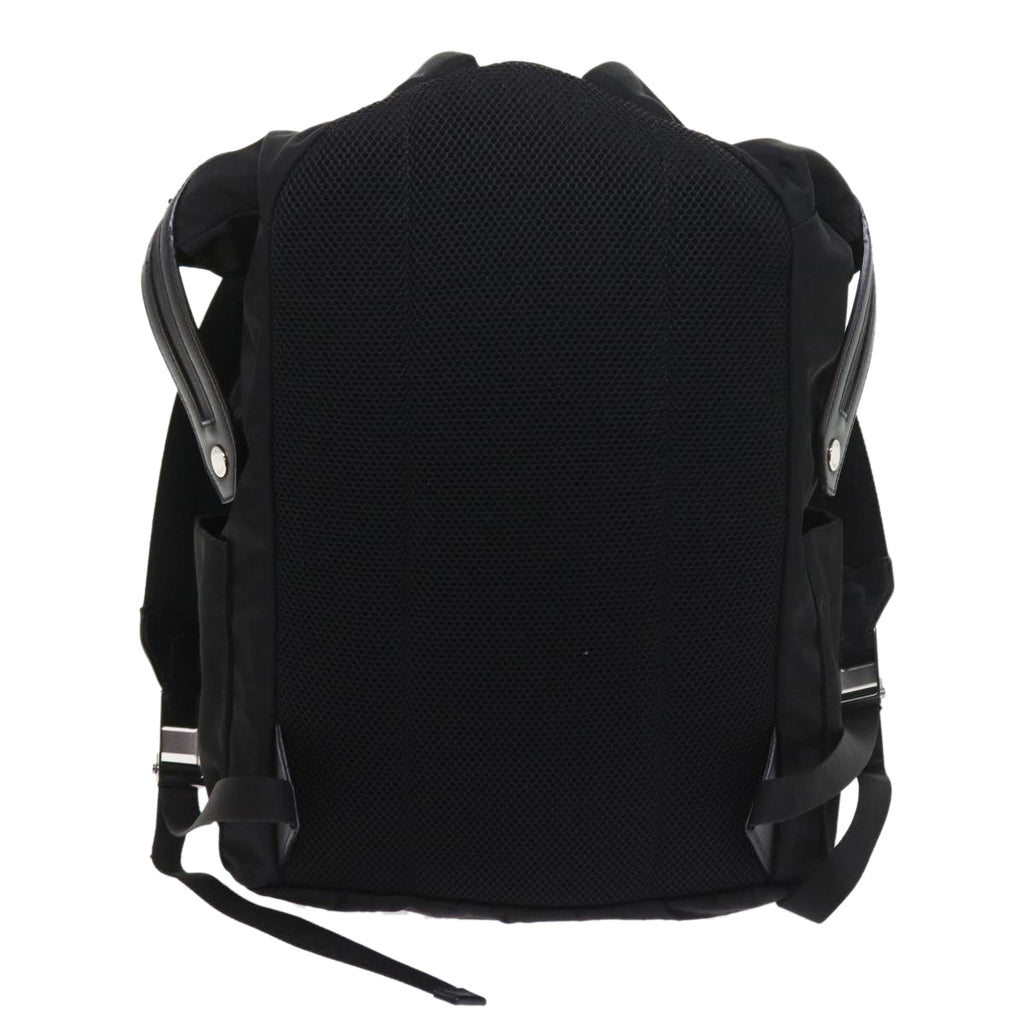 FENDI Backpack Nylon Leather Blackhk906