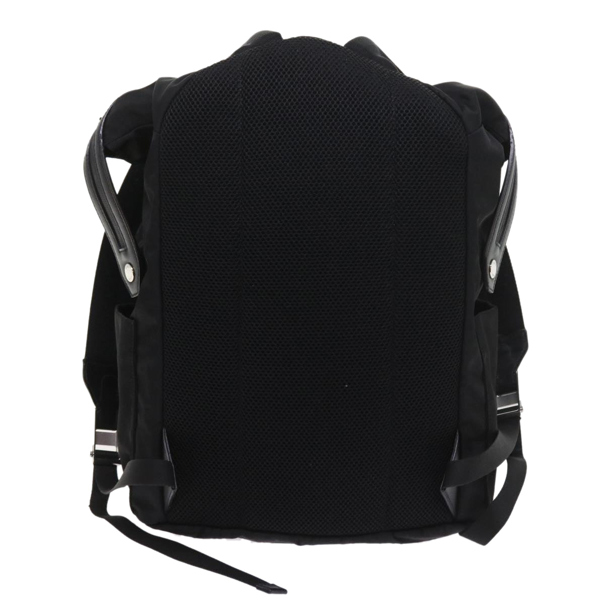 FENDI Backpack Nylon Leather Blackhk906