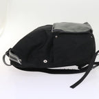 FENDI Backpack Nylon Leather Blackhk906