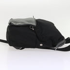 FENDI Backpack Nylon Leather Blackhk906
