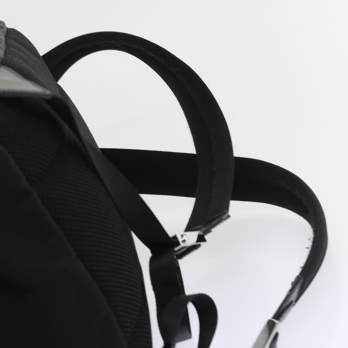 FENDI Backpack Nylon Leather Blackhk906