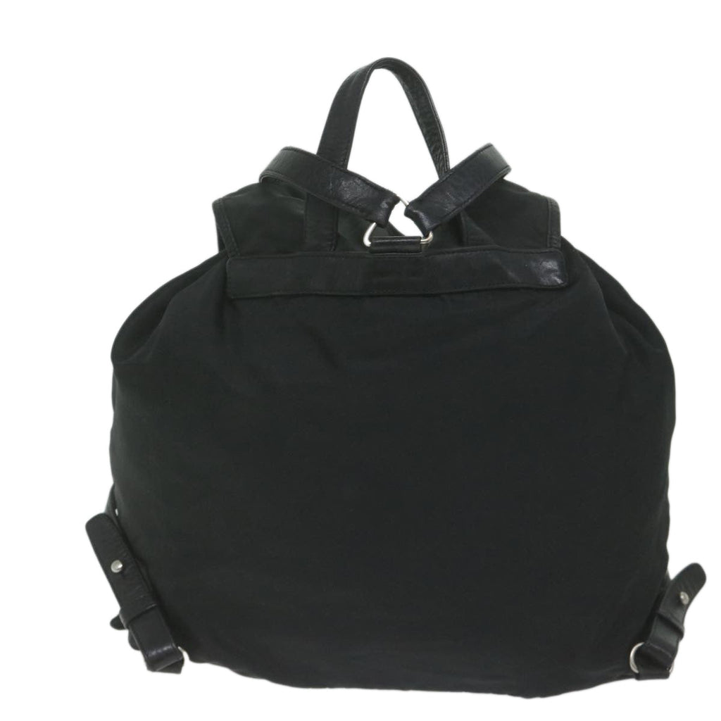 PRADA Backpack Nylon Black  hk925