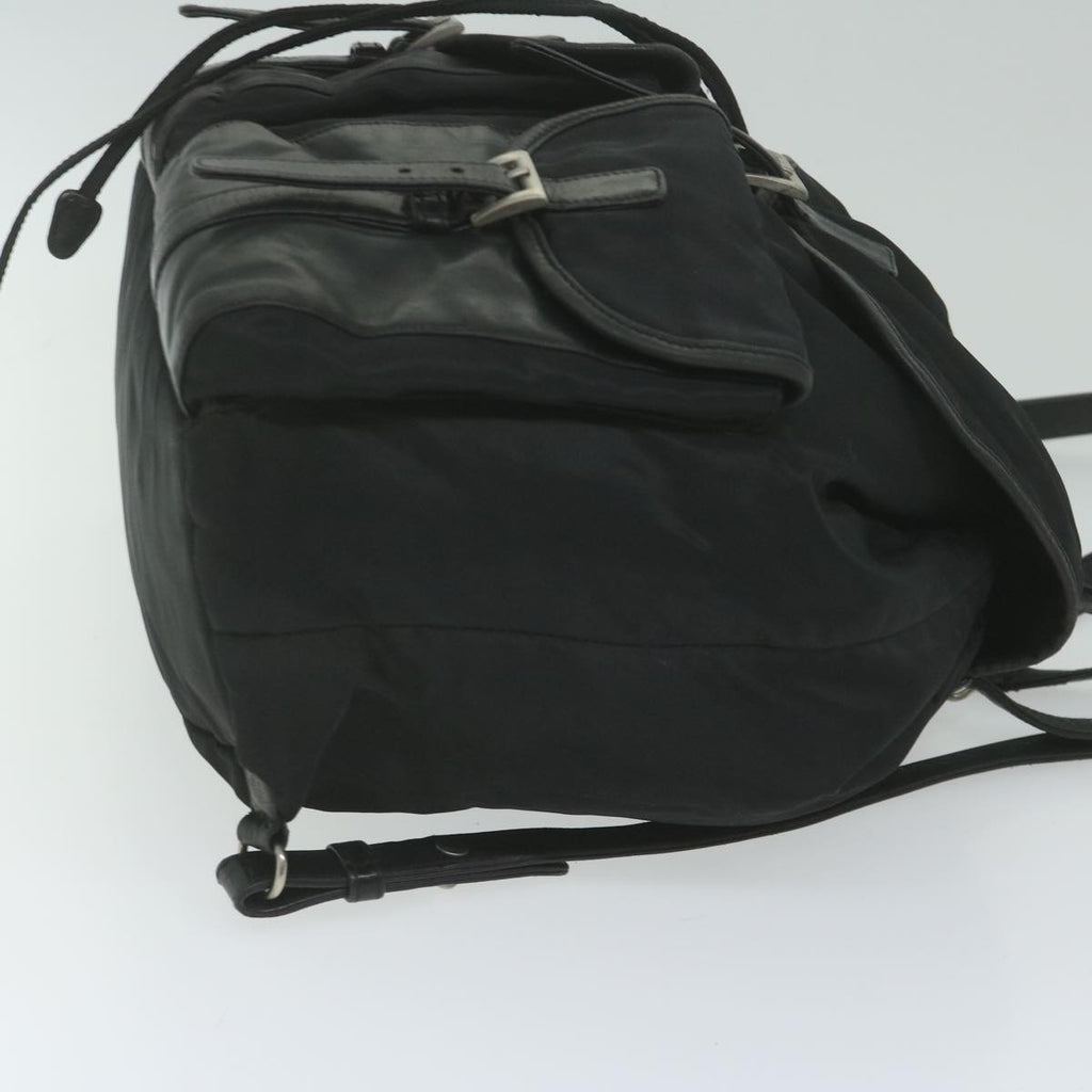 PRADA Backpack Nylon Black  hk925