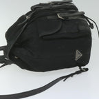 PRADA Backpack Nylon Black  hk925