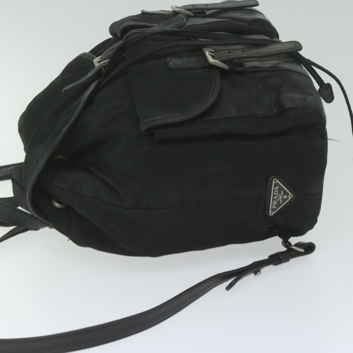 PRADA Backpack Nylon Black  hk925