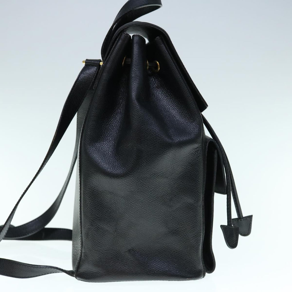 CELINE Macadam Backpack Leather Black  hk993