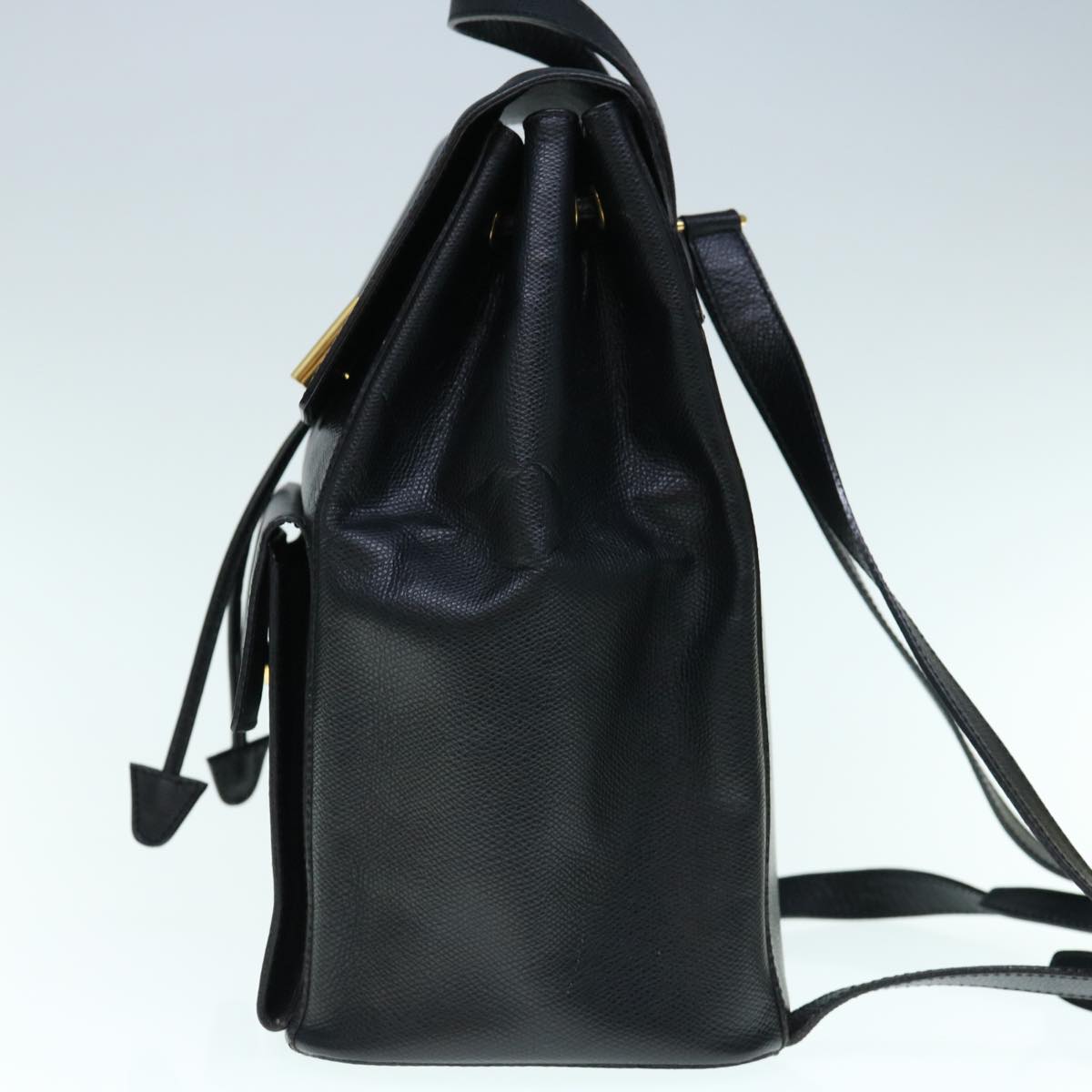 CELINE Macadam Backpack Leather Black  hk993