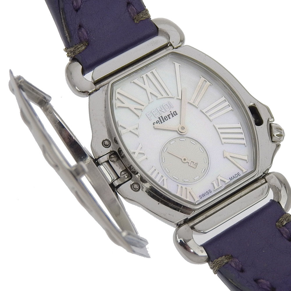 Fendi Selleria Watch Stainless Steel Leather Quartz