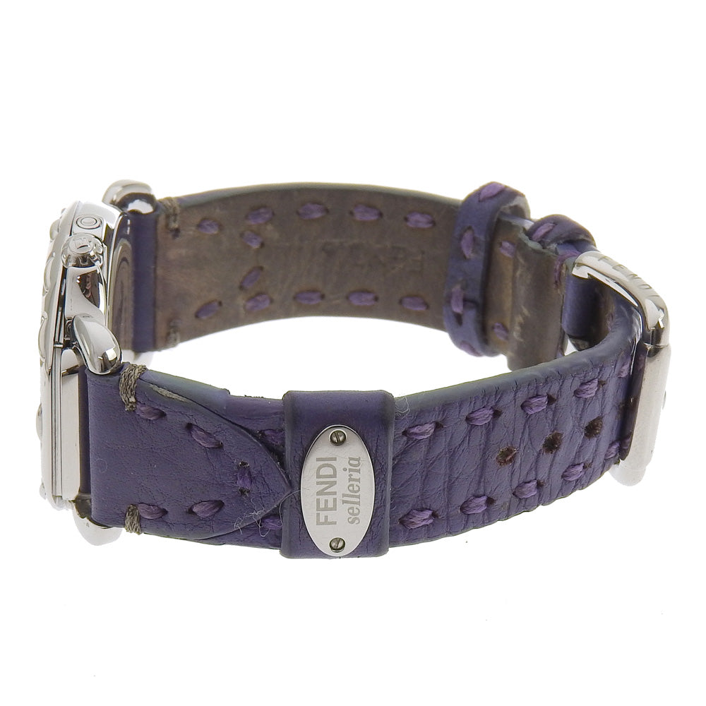 Fendi Selleria Watch Stainless Steel Leather Quartz