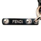 Fendi Monster Fur Keychain Charm Orange Red
