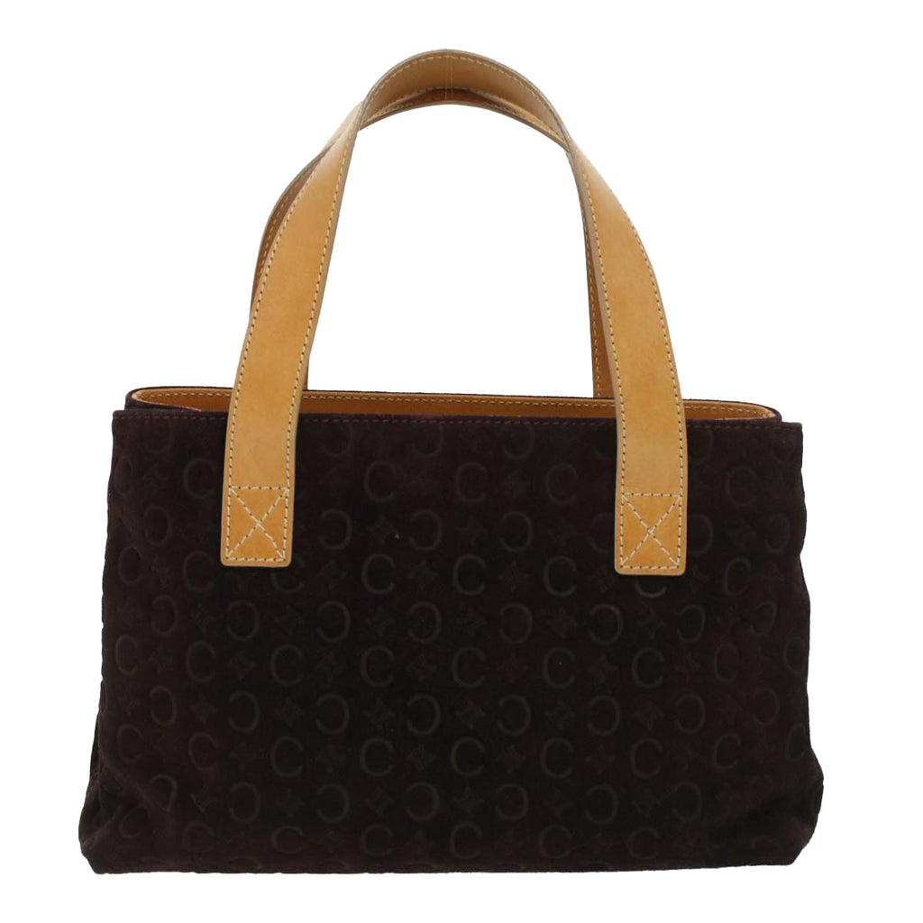 CELINE Macadam Canvas Clutch Hand Bag PVC Leather 3Set Brown purple  im395