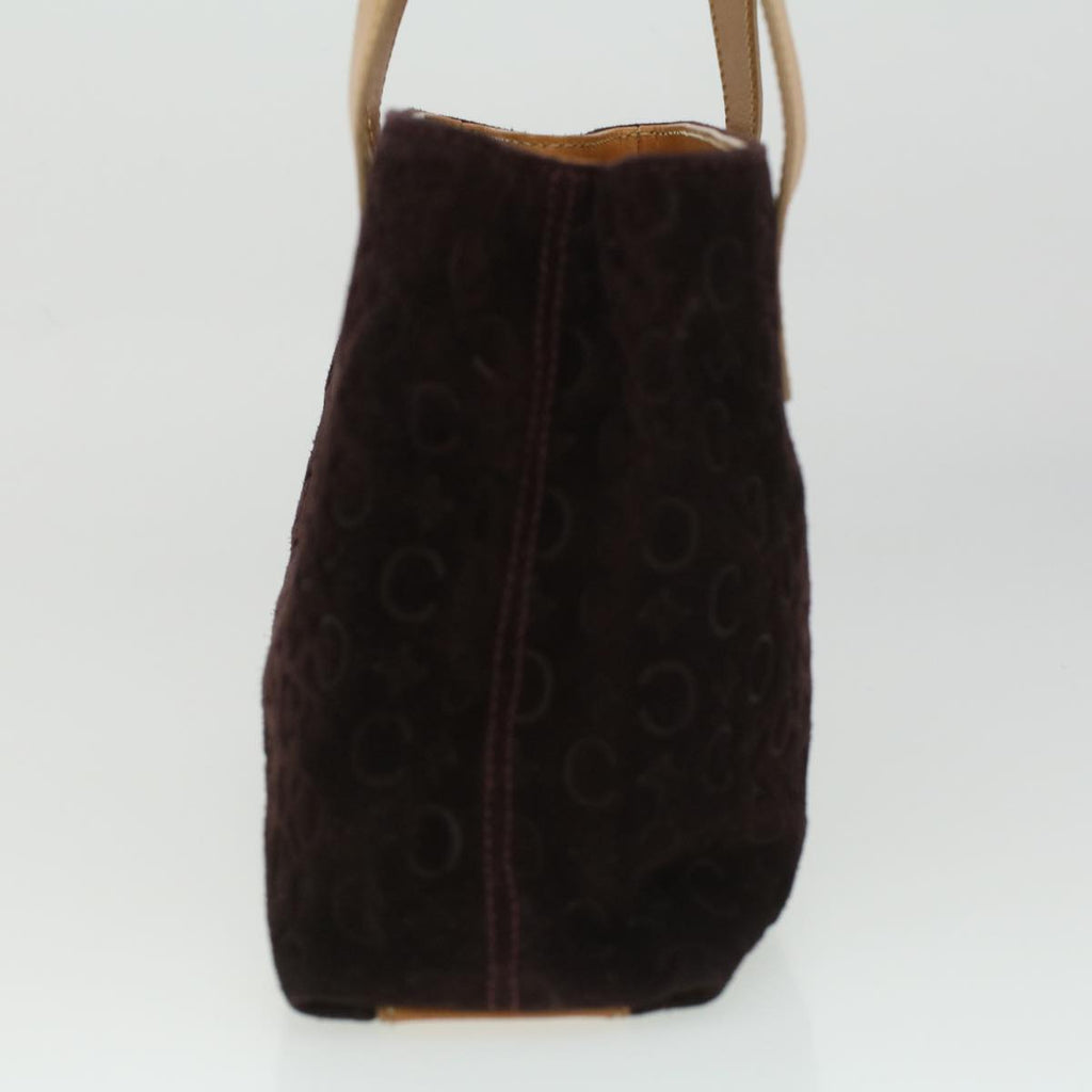 CELINE Macadam Canvas Clutch Hand Bag PVC Leather 3Set Brown purple  im395