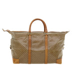 CELINE Macadam Canvas Boston Bag PVC Leather Beige  im402