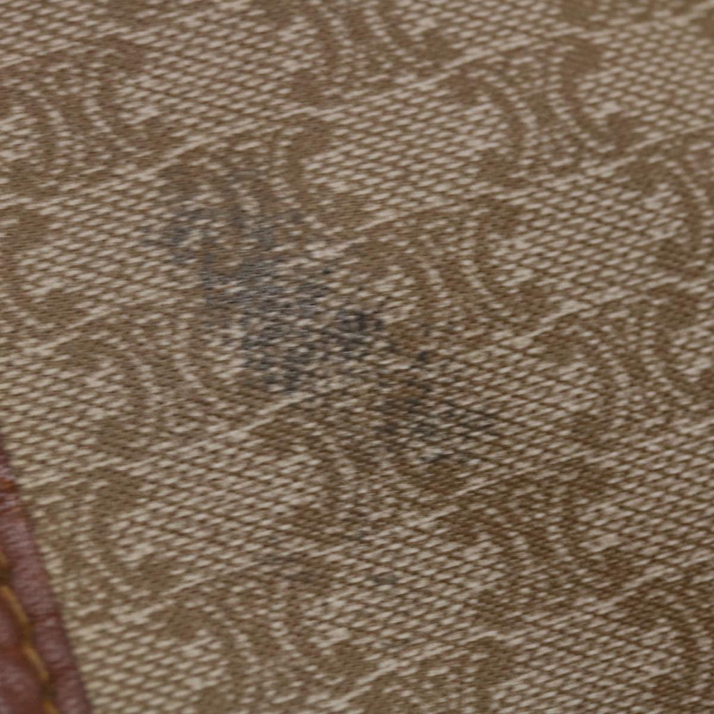 CELINE Macadam Canvas Clutch Bag PVC Leather Beige  im411