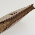 CELINE Macadam Canvas Clutch Bag PVC Leather Beige  im411