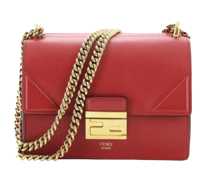 Fendi Kan U Shoulder Bag Leather Small