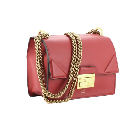 Fendi Kan U Shoulder Bag Leather Small