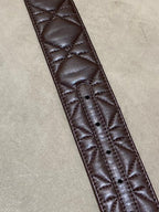 Christian Dior Brown Cannage Belt