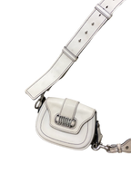 Christian Dior White Mini d'fence Saddle Bag