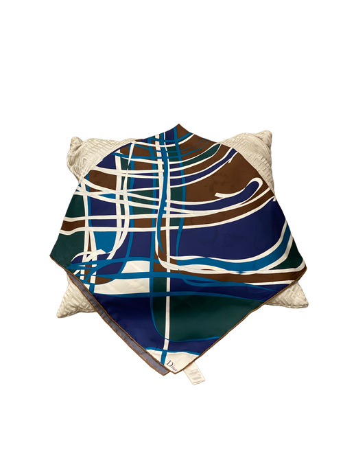 Christian Dior Multicolor Soie Square Silk Scarf