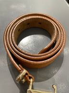 Fendi Camel FF Logo Belt 38