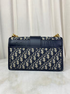 Christian Dior Blue Oblique 30 Montaigne Shoulder Bag