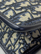 Christian Dior Blue Oblique 30 Montaigne Shoulder Bag