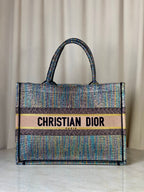 Christian Dior Multicolor Book Medium Tote Bag