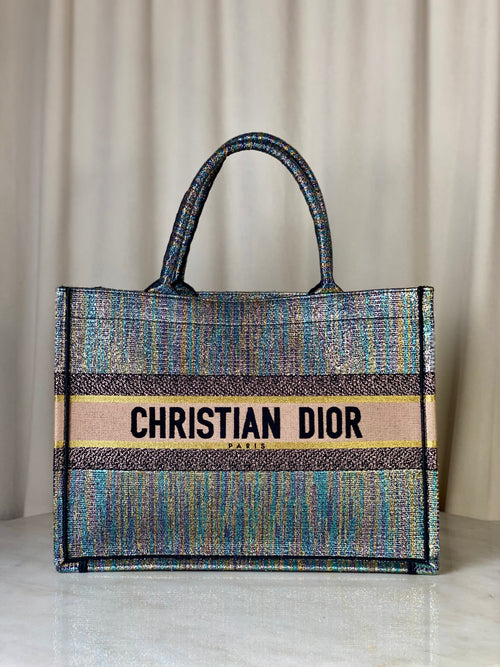 Christian Dior Multicolor Book Medium Tote Bag