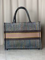 Christian Dior Multicolor Book Medium Tote Bag